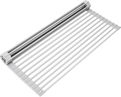 Surpahs 20.5 x 15.5 Inch Roll-Up Dish Drying Rack, Fits Across Sink Openings up