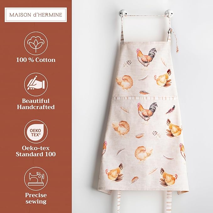 Maison d' Hermine 100% Cotton Apron