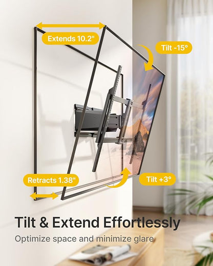 monTEK Heavy Duty Ultra Slim TV Wall Mount