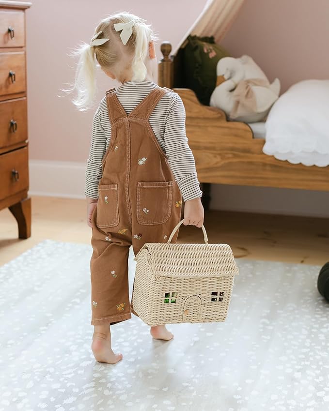 House of Noa Baby Play Mat – 4'x8' Shea Fawn – Set of 8 Tiles – Cushioned EVA Foam Play Mat for Floor, Soft Interlocking Baby Crawling Mats for Hard Floors