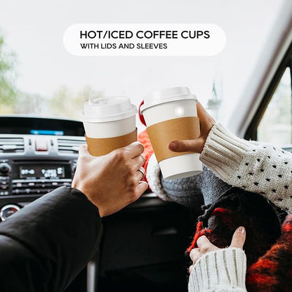 12 oz Paper Coffee Cups, Disposable Paper Coffee Cup