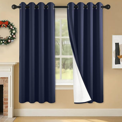 100% Blackout Curtains 63 Inch Length