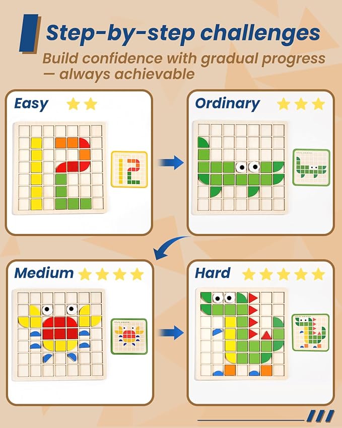 Dementia Activities for Seniors, Wooden Puzzles for Adults, Memory Games for Seniors with Dementia, Alzheimers Products for Elderly, Cognitive Therapy Puzzle, Brain Occupational Gift