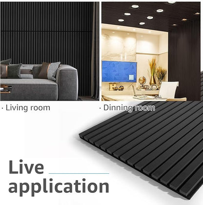 Art3d 2 Wood Slat Acoustic Panels