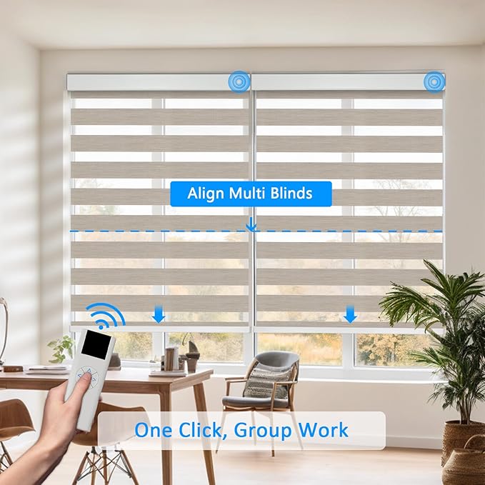 COOLWINDS Motorized Zebra Blinds