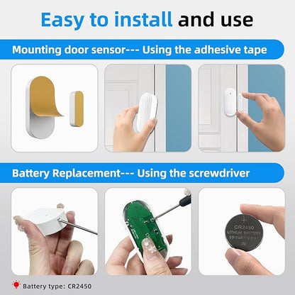 Door Chime, Daytech Wireless Door Sensor Chime 800ft Range Door Entry Chime