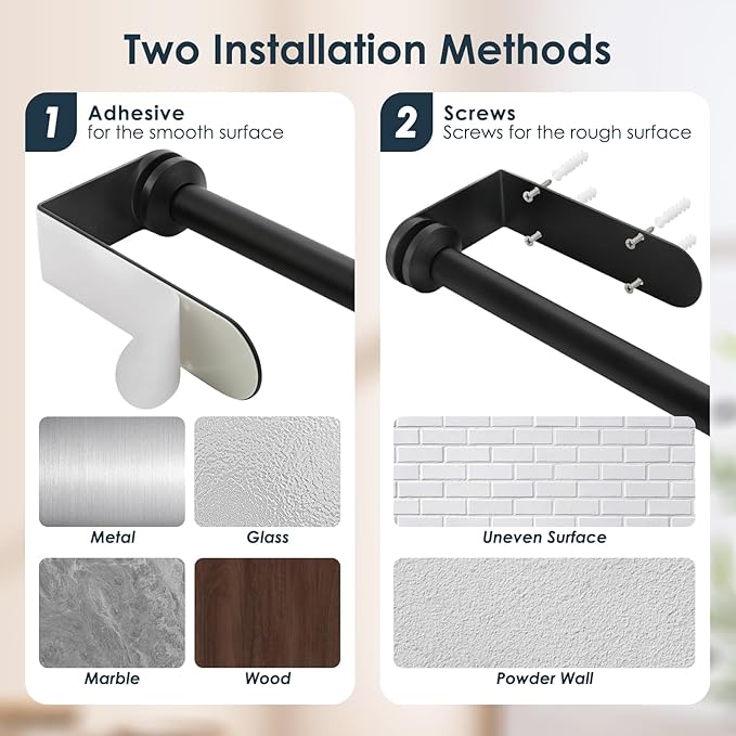 theaoo Under Cabinet Paper Towel Holder