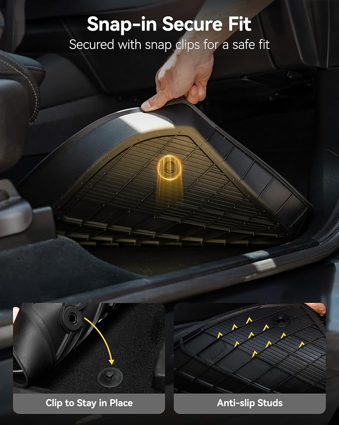 3W Floor Mats & Cargo Liner for 2014-2026 Porsche Macan S/Turbo/S Diesel/GTS TPE All Weather Custom Fit Floor Liner for Macan Full Set Car Liner Black