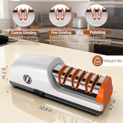 Replaceable Sharpener Electric Knife Sharpener, 3-Stage