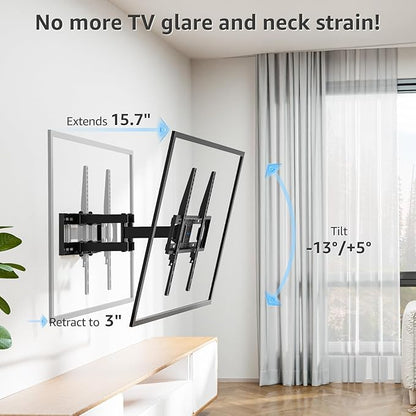 MOUNTUP UL Listed TV Wall Mount, Full Motion TV Mount