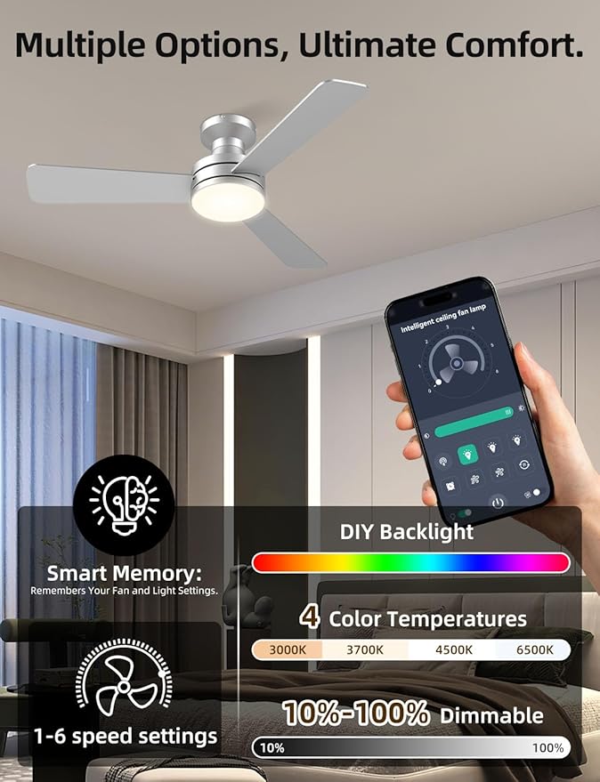 Homlit 42 inch RGB Ceiling Fan