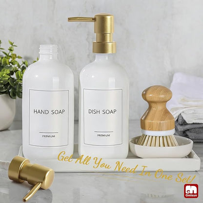 GMISUN Kitchen Soap Dispenser, 16 Oz Kitchen Dish Soap Dispenser Set