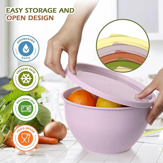 Greentainer Plastic Mixing Bowls