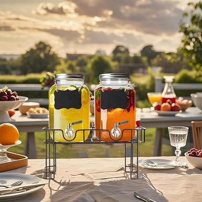 1 Gallon Glass Drink Dispenser