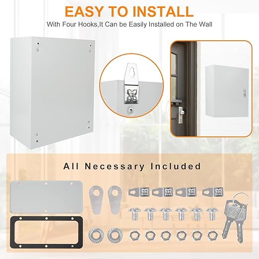 Cold Rolled Steel Electrical Box 20'' x 16'' x 8'' Indoor/Outdoor Thick