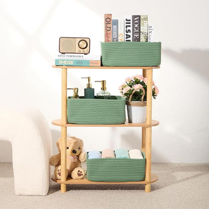 MiniArk Small Storage Baskets for Organizing | Closet Organizer Bins | Shelf