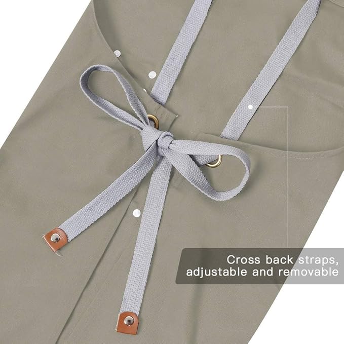 Mignongirl Chef Apron, Cross Back Apron