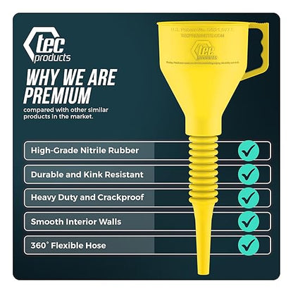TEC Products FlexAll Long Flexible Funnels