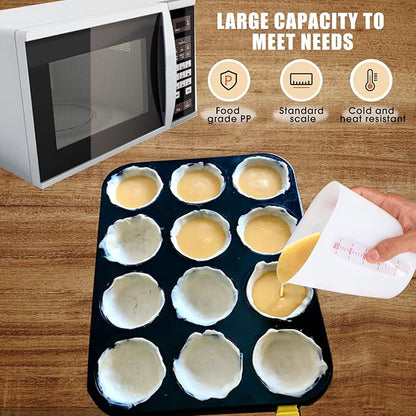 ZUYEE Silicone Measuring Cups Flexible Measure Cups Chocolate Melting Squeeze