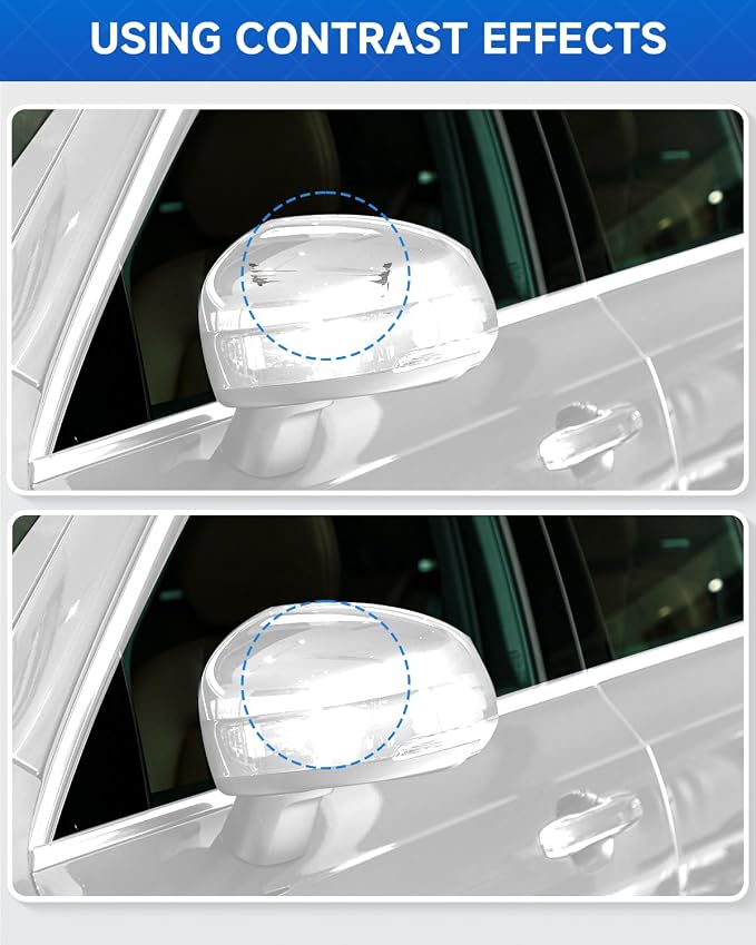 707 Crystal White Pearl Tri-Coat Touch-Up Paint, Compatible with Volvo Exact Match Scratch Repair Paint Compatible with 2016-2024 XC90,2016-2024 S90 - Code 707