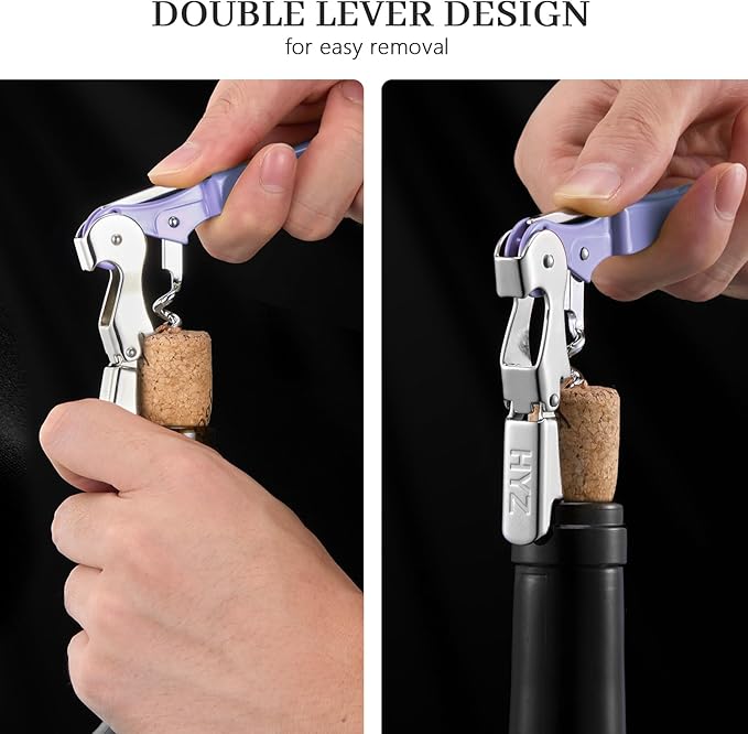 HYZ 2-Pack Wine Opener Waiter Corkscrew, Professional Wine Key