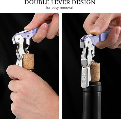 HYZ 2-Pack Wine Opener Waiter Corkscrew, Professional Wine Key