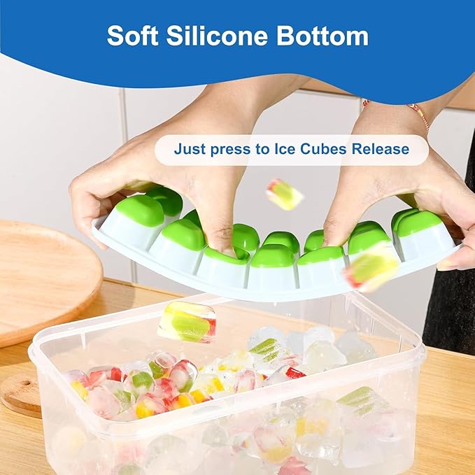 Ice Cube Tray, Ice Cube Trays for Freezer 5 Pack