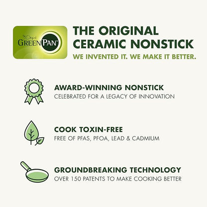 GreenPan Silicone Solid Spoon, Mixing Stirring Serving, Cooking Kitchen Utensil