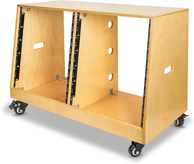 Sound Town DIY 2 x 12U Slanted Studio Rack
