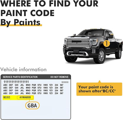 (Graphite (GPA/9V1) Car Touch Up Paint for GMC, Car Paint Scratch Repair Kit, Quick & Easy Solution, 2 in 1 Scratch Remover Pen with Color-Matched