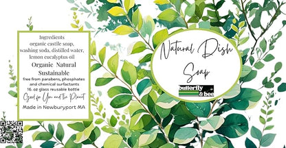 Organic Dish Soap: Natural, Eco-Friendly, Plastic-Free Dishwashing Liquid