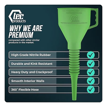 TEC Products FlexAll Long Flexible Funnels