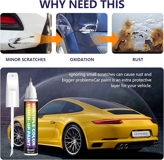[2-PACK] for Chevrolet Touch Up Paint[Sterling Gray Metallic(GXD/WA130H)]-OEM-Equivalent, Fast-Drying Formula, Eco-Friendly Scratch Repair Kit for Deep Scratches