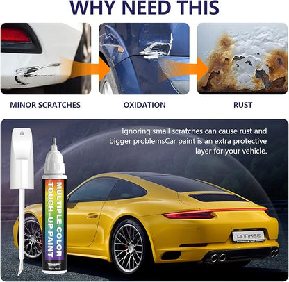 [2-PACK] for Chevrolet Touch Up Paint[Sterling Gray Metallic(GXD/WA130H)]-OEM-Equivalent, Fast-Drying Formula, Eco-Friendly Scratch Repair Kit for Deep Scratches