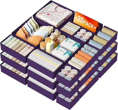 DIMJ Drawer Organizer Clothes Storage