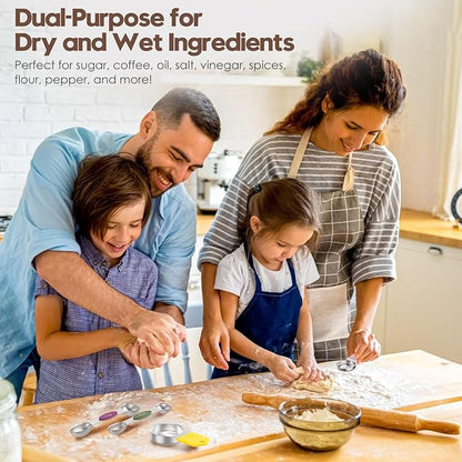 Magnetic Measuring Cups and Spoons Set