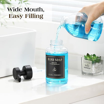 Luxspire Foaming Soap Dispenser, Glass Foam Pump Soap Dispenser, Non-Slip Hand