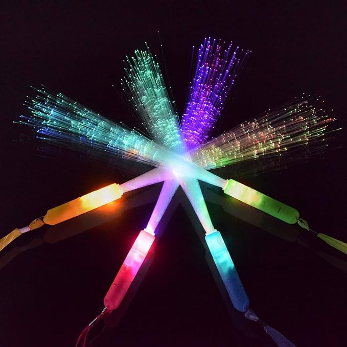 M.best 30pcs Glow Sticks Party Supplies, 3 Modes Colorful Flashing LED Light Up Glow Wands Sticks for Party Favors