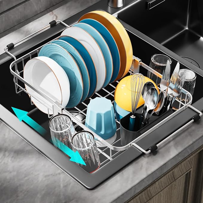 GSlife Small in Sink Dish Drying Rack