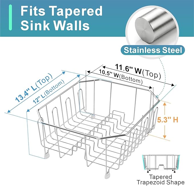 GSlife Small in Sink Dish Drying Rack