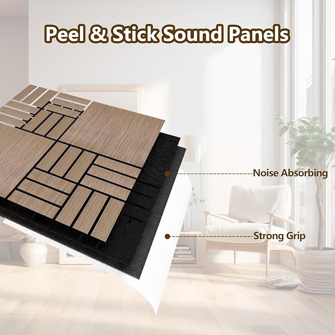 ARMURO 4 Packs Acoustic Wall Panels