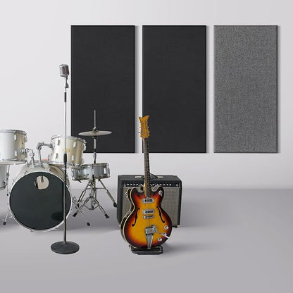 UMIACOUSTICS 2 PCS Acoustic Panel, 47.2" x 23.6" x 2" Fiberglass Sound Proof