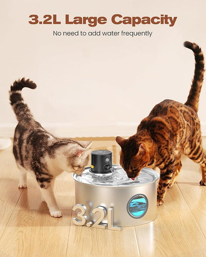 Cat Water Fountain Battery Powered: Cordless Cat Fountain Wireless