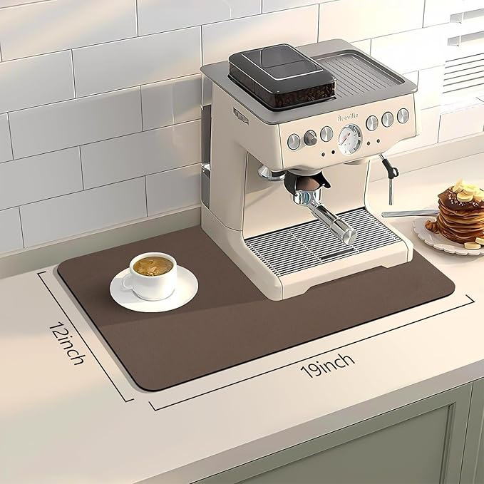 Bloss Coffee Mat, Bar Mat, Hide Stain Absorbent Drying Mat