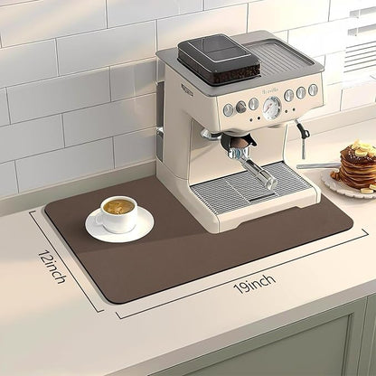 Bloss Coffee Mat, Bar Mat, Hide Stain Absorbent Drying Mat