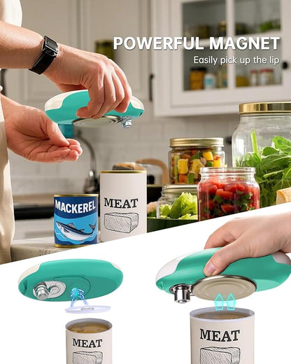 CIRCLE JOY Rechargeable Electric Can Opener, One-Touch Automatic Can Opening
