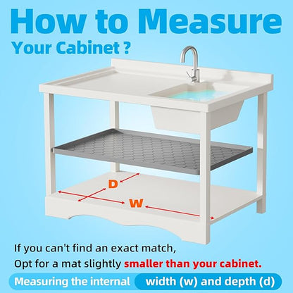Winisok Silicone Under Sink Mat 40" x 22", Kitchen Essentials and Gadgets