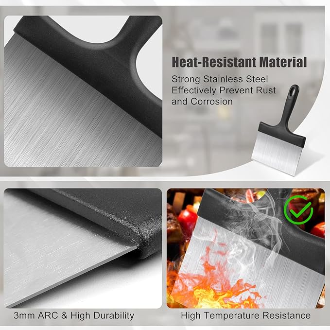 Grill Scraper, Griddle Scraper, Food Scraper