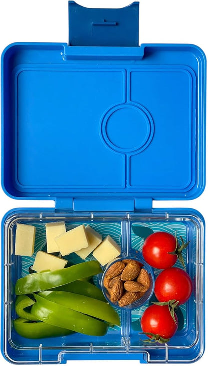 Yumbox Snack Box - 3 Compartment - Leakproof Bento Lunch Box for Kids (Surf Shark)