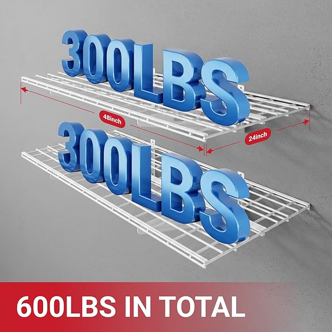 LEXIMOUNTS 2-Pack 2x4ft Garage Shelving